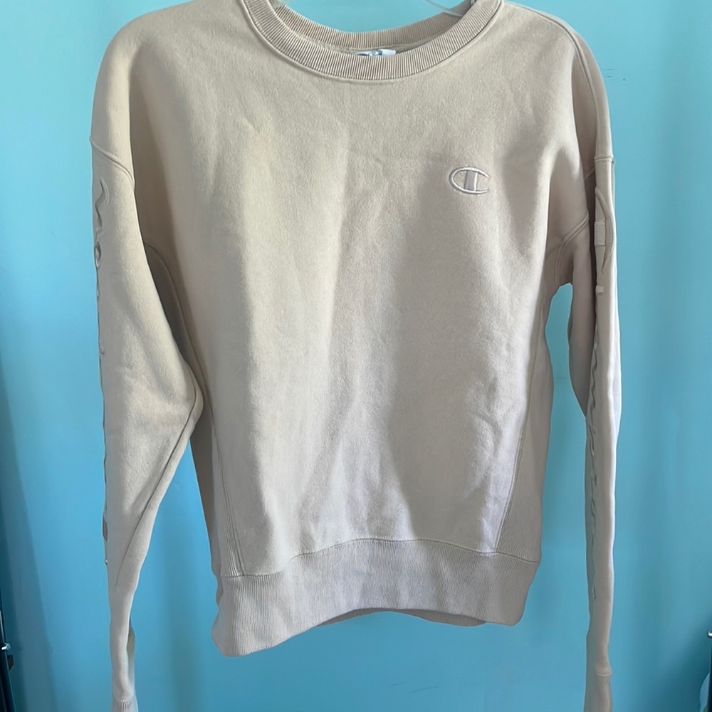 Pale Yellow Champion Crew Neck
